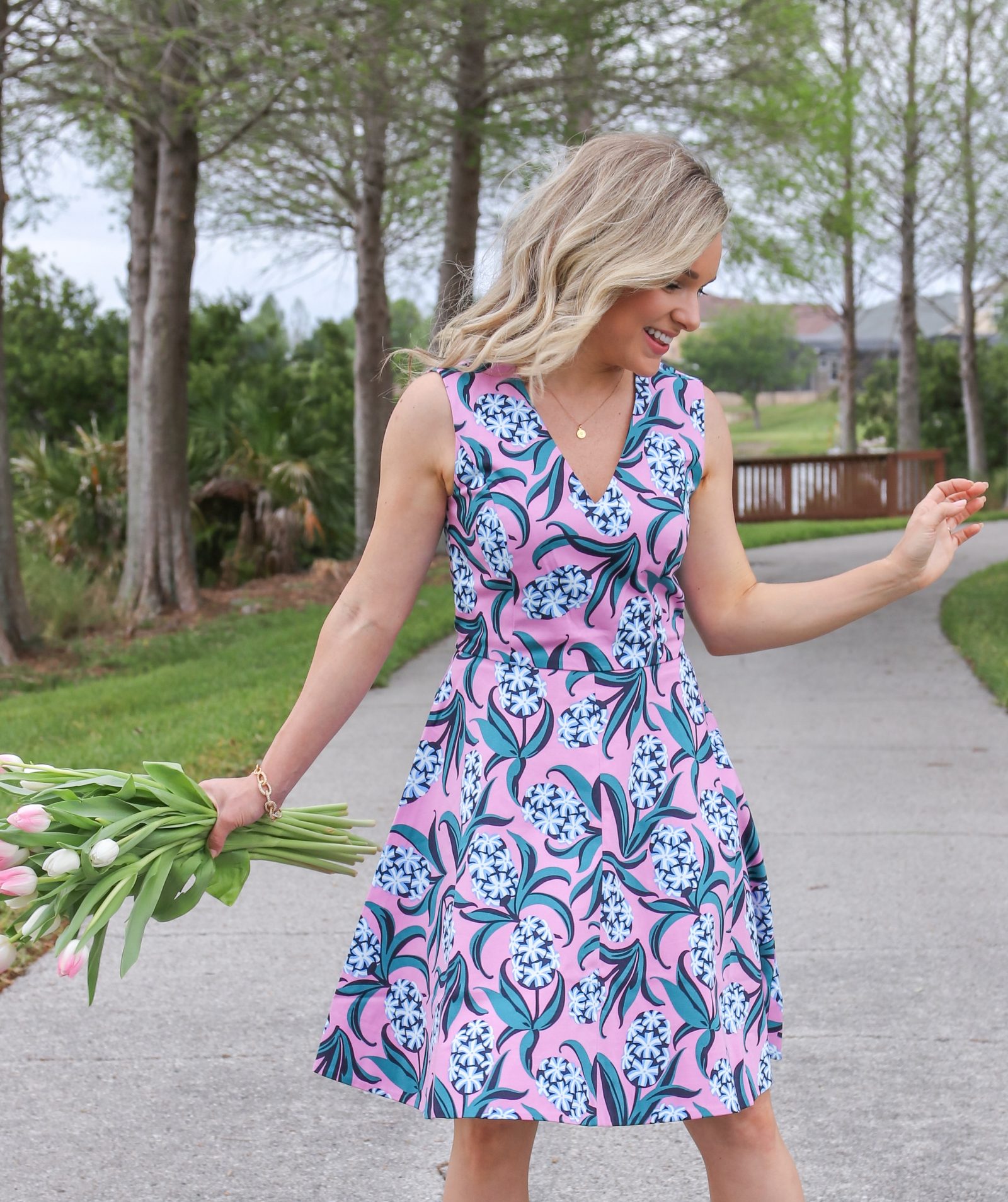 A Fun Floral Spring Dress from Draper James - Shannon H. Sullivan